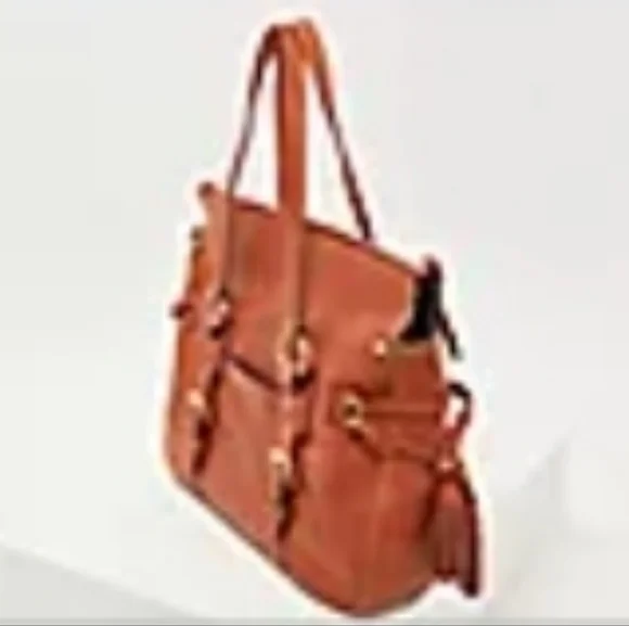 Dooney & Bourke Brown Leather Tote - Picture 8 of 9